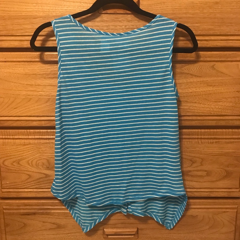 Blue and White Tank Top from the Brand A Fine Mess - Picture 2 of 3